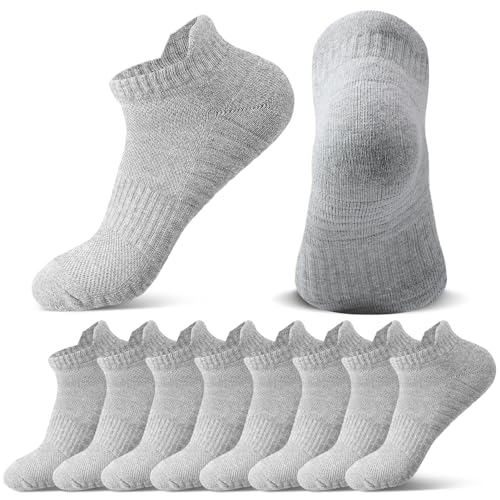 Yamitora 5 Paare Sneaker Socken Damen Herren 37-42, Sneaker Socken Herren, Grau Socken Damen, Socken Grau, Sportsocken Damen 37-42, Laufsocken Herren, Damen Socken für Den Freizeit und Running von Yamitora