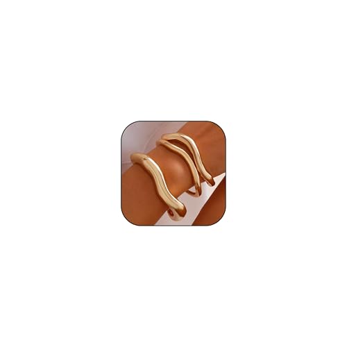 Yamobi 3 Stück Gold Armreife für Damen, Goldene Armreifen Chunky Bangle Armbänder, Gold Armreif mit Hinged Cuff, Chunky Schmuck für Frauen, Gold Jewellery von Yamobi