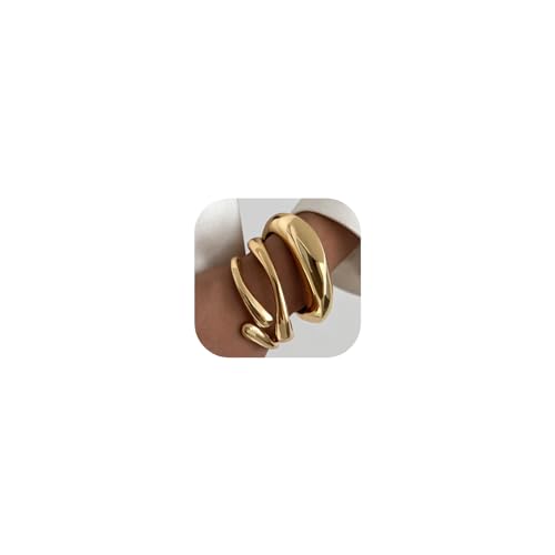 Yamobi 3 Stück Goldene Chunky Armreife für Damen Armreifen Gold Damen Modische Breite Handgelenksarmbänder Stapel Statement Armreifen Mode Schmuck Geschenk Yamobi 3 Stück Goldene Chunky Armreife für Damen Armreifen Gold Damen Modische Breite Handgelenksarmbänder Stapel Statement Armreifen Mode Schmuck Geschenk von Yamobi