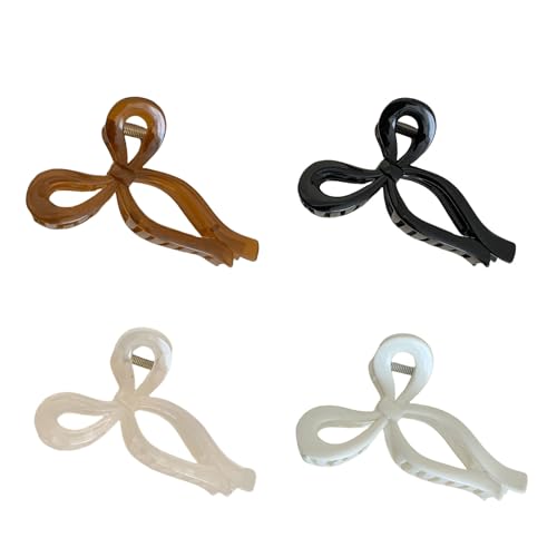Yamobi 4 Stück Haarklammern Für Damen Krawatte 11cm Hair Claw Clips Haarspangen Damen Haarkrallen Clips Für Frauen Haarklipse Damen Haar Clips Damen Haarklammer Groß Haarschmuck von Yamobi