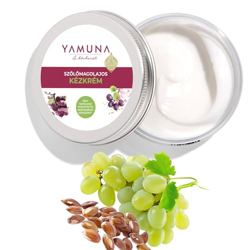 YAMUNA NATURAL BEAUTY– Intensive Feuchtigkeitspflege für beanspruchte Hände, schützt mit natürlichen Inhaltsstoffen.Ideal für trockene Haut für zarte, geschmeidige Haut. (50 ml, Traubenkernöl) YAMUNA NATURAL BEAUTY– Intensive Feuchtigkeitspflege für beanspruchte Hände, schützt mit natürlichen Inhaltsstoffen.Ideal für trockene Haut für zarte, geschmeidige Haut. (50 ml, Traubenkernöl) von YAMUNA NATURAL BEAUTY