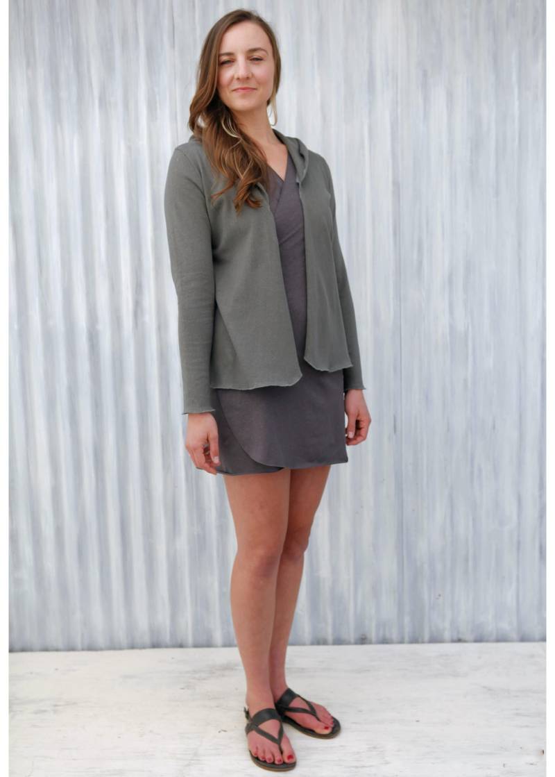 Hanf & Bio-Baumwoll-Cardigan | Leicht // Kapuze Mit Langen Ärmeln Handgefertigt in Michelin Von Yana Dee Ethical Apparel von YanaDee