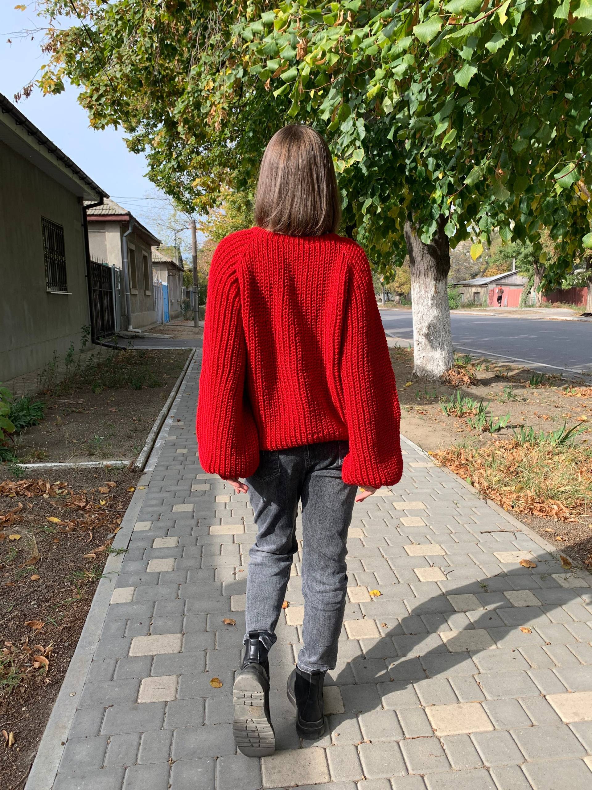 Zopfmuster Pullover, Grobstrick Strickmode Handgemacht, Strickpullover Trendy, Lockerer Strickpullover, Oversized Cardigan Zopfmuster Pullover, Grobstrick Strickmode Handgemacht, Strickpullover Trendy, Lockerer Strickpullover, Oversized Cardigan von YanaKnitShop