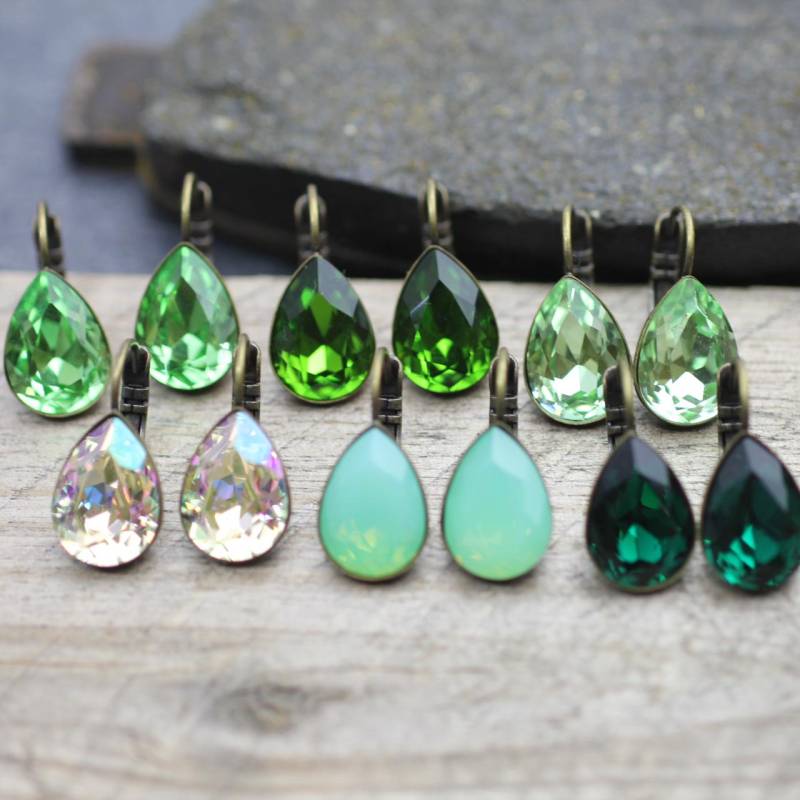 Crystal Teardrop Ohrringe, Swarovski Ohrhänger, Pearshape, Antique Messing, Beste Geschenke Für Sie, F36-1Ab-Sw Crystal Teardrop Ohrringe, Swarovski Ohrhänger, Pearshape, Antique Messing, Beste Geschenke Für Sie, F36-1Ab-Sw von YanardagJewelryShop