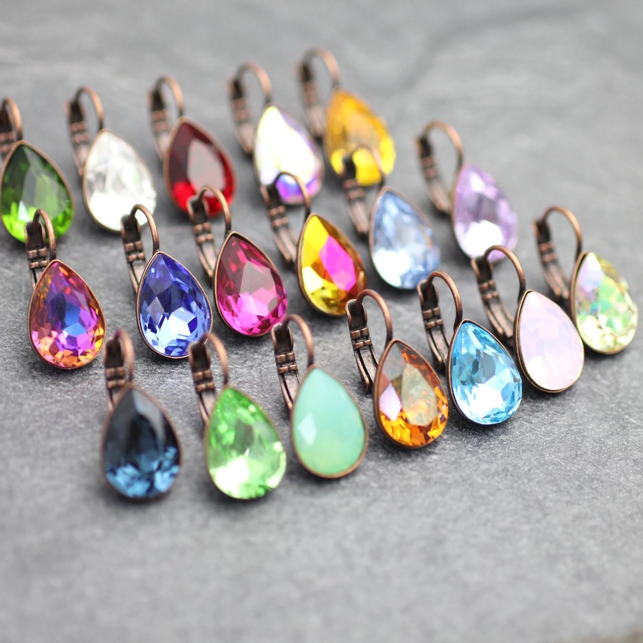 Crystal Teardrop Ohrringe, Swarovski Ohrhänger, Pearshape, Büroschmuck, Beste Geschenke Für Sie, F36-1Ac-Sw Crystal Teardrop Ohrringe, Swarovski Ohrhänger, Pearshape, Büroschmuck, Beste Geschenke Für Sie, F36-1Ac-Sw von YanardagJewelryShop