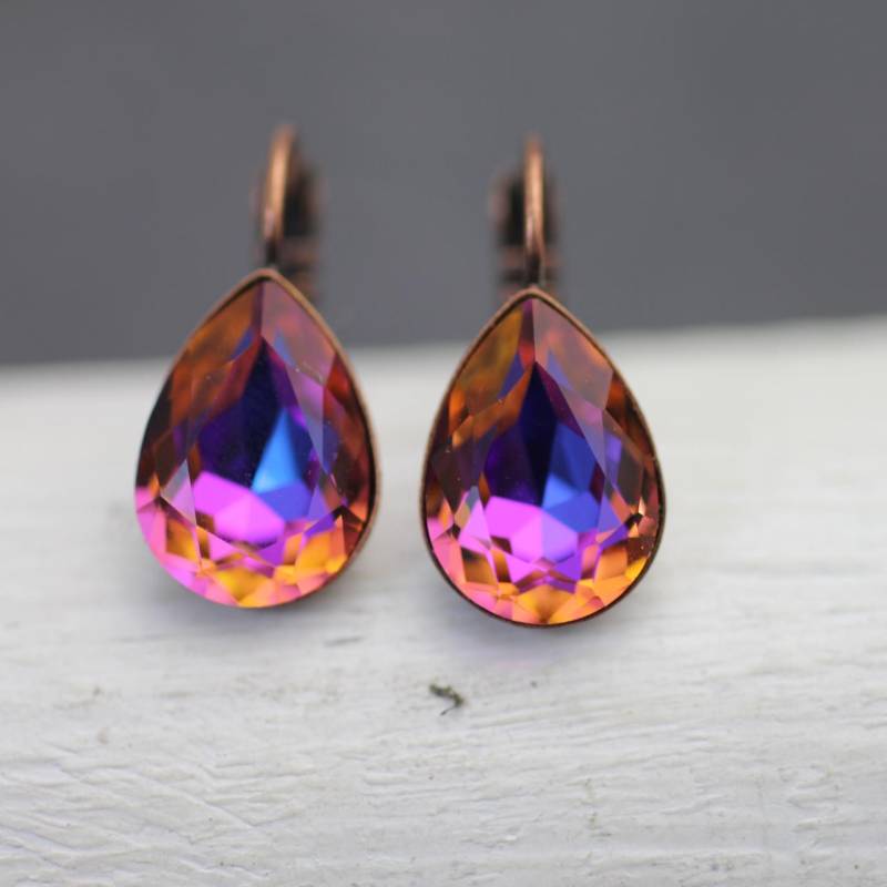 Crystal Teardrop Ohrringe, Swarovski Ohrhänger, Pearshape, Büroschmuck, Beste Geschenke Für Sie, F36-1Ac-Sw Crystal Teardrop Ohrringe, Swarovski Ohrhänger, Pearshape, Büroschmuck, Beste Geschenke Für Sie, F36-1Ac-Sw von YanardagJewelryShop
