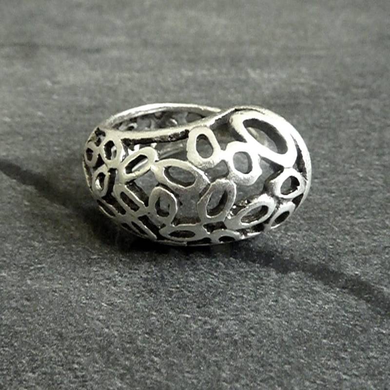 Silber Blumen Ring, Boho Eleganter Hippie Art Deco Sommer Statement Muttertag von YanardagJewelryShop