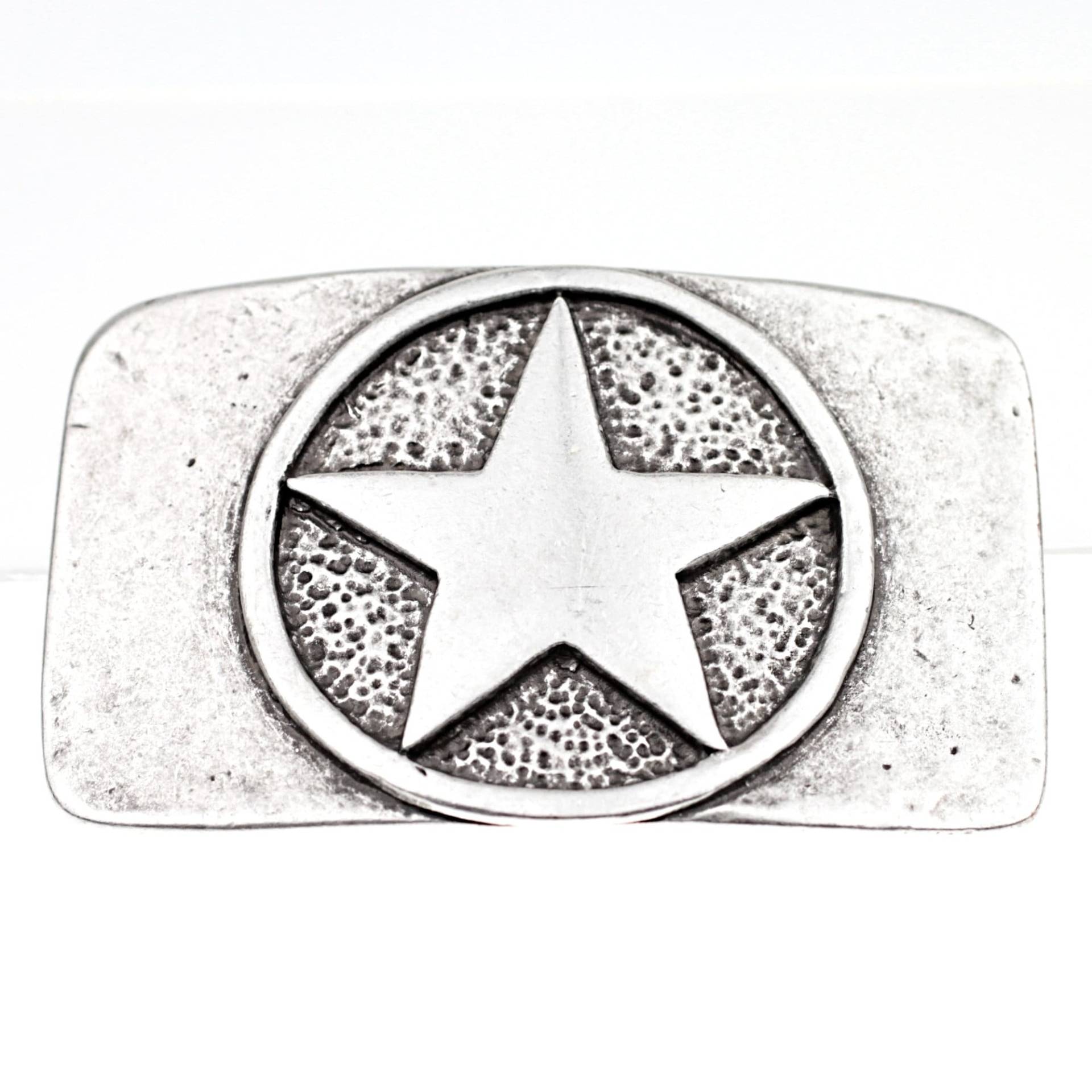 Silber Gürtelschnalle, Stern Cowboy Cowgirl Western Texas Gs19As von YanardagJewelryShop