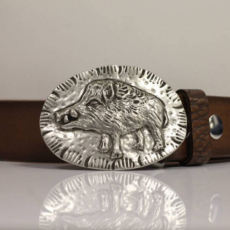 Wildschweinschnalle Für Schnappgürtel, Schwein Schnallenverschluss, Ledergürtel Mit Solider Schnalle, Tierschnalle, Weihnachtsgeschenk, Schnalle von YanardagJewelryShop