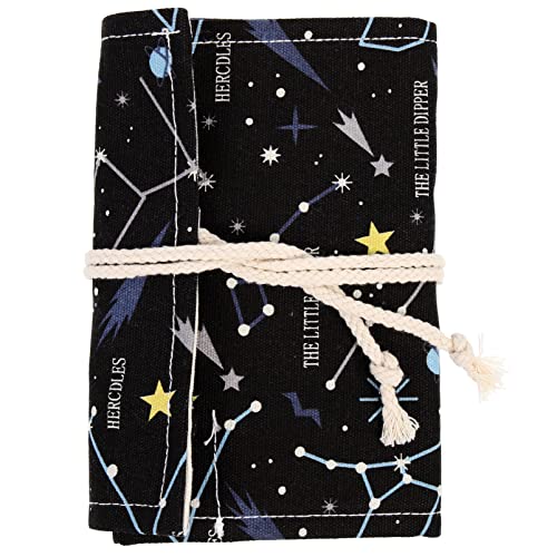 YangHaoDiSY Federmäppchen aus Segeltuch für Rollläden, Stiftehalter, tragbare Canvas-Bleistifttasche, Großpackung mit farbigen Bleistiften, mehrfarbig, SIMPLE von YangHaoDiSY