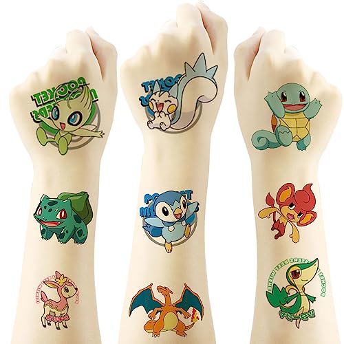 Cute Cartoon Tattoos Kinder, 20pcs Groß Kinder Temporäre tattoos Mitgebsel Kindergeburtstag Geschenk Mädchen Junge Party Deko(5 * 5cm) … von Yangsiw