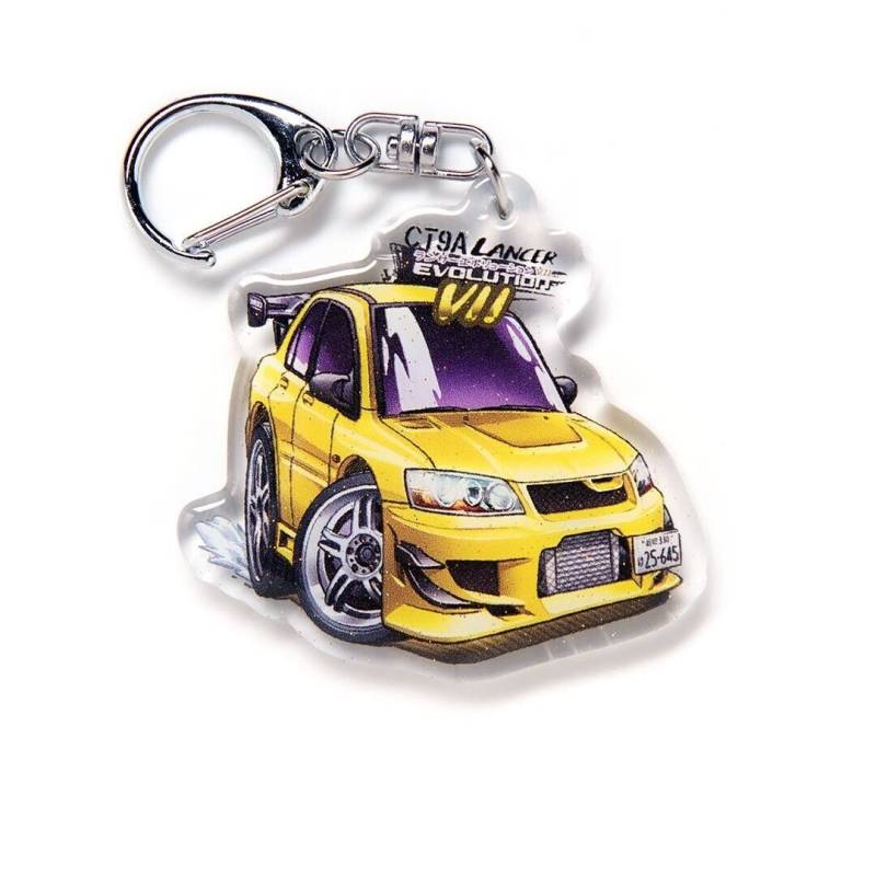 Initial D Lancer Vii Evo 7 Evo7 Ct9A Gelb Fünfte Stufe Acryl Charme Schlüsselbund Doppelseitige 4. Auto Anime von YanimatorNayukiART