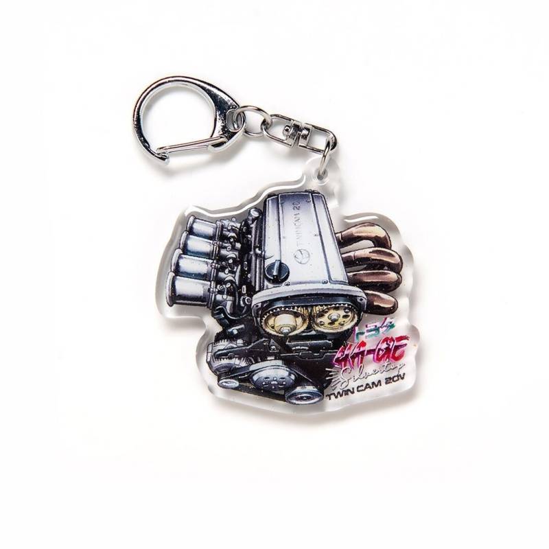 Silvertop 4Age 4A-Ge 20V Motor Itb Ae86 Ae92 Ae101 Ae111 Blumenkrone Gts Trueno Acryl Charm Schlüsselanhänger Doppelseitig Anime Car Jdm Fanart von YanimatorNayukiART