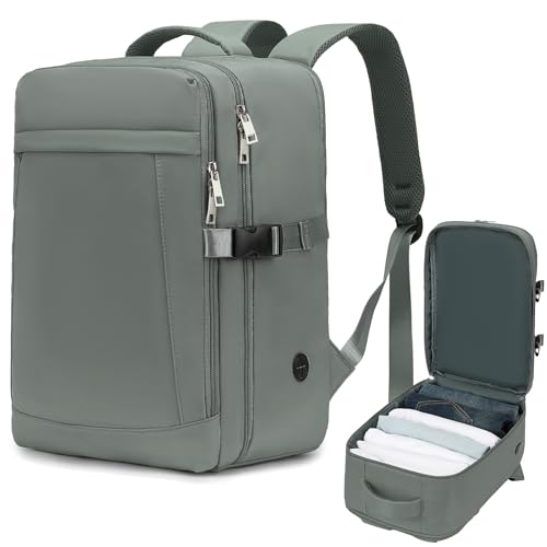 Yankony Handgepäck Rucksack 40x30x20 Für Ryanair Klein Reiserucksack 24L Travel Backpack Rucksack Handgepäck Flugzeug Für Herren Damen von Yankony