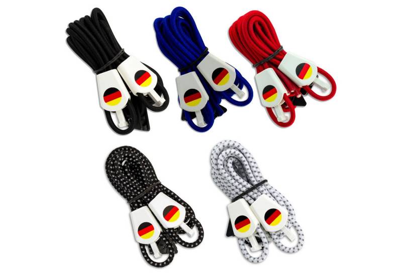 Yankz Yankz Schnürsystem in verschiedenen Farben mit Deutschlandfahne Trailrunningschuh Nie wieder Schuhe schnüren! von Yankz