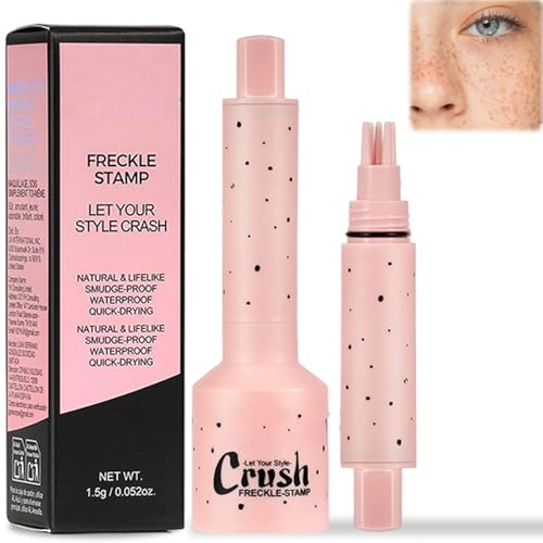 Faux Freckles Stamp, Sommersprossen Stift, Freckles Pen, Sommersprossens Stempel Wasserfest, Realistisches natürliches Sommersprossen mit Spezialschwamm für alle Hauttöne (Leicht) von Yanlin