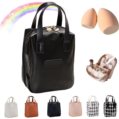 Yanmide Eretinputc Make-up-Tasche, Eretinputc Make-up-Tasche, Lijiali 2024, Premium-Make-up-Tasche, PU-Leder-Make-up-Tasche, Premium-Make-up-Tasche für Damen, Kosmetiktasche mit mehreren Fächern, 1 x Yanmide Eretinputc Make-up-Tasche, Eretinputc Make-up-Tasche, Lijiali 2024, Premium-Make-up-Tasche, PU-Leder-Make-up-Tasche, Premium-Make-up-Tasche für Damen, Kosmetiktasche mit mehreren Fächern, 1 x von Yanmide