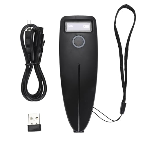 2D 1D Bluetooth Barcode Scanner, 640x480 Barcode Reader Portable Handheld Barcode Scanner with 2.4G Wireless Bluetooth USB Wired Connection von Yanmis