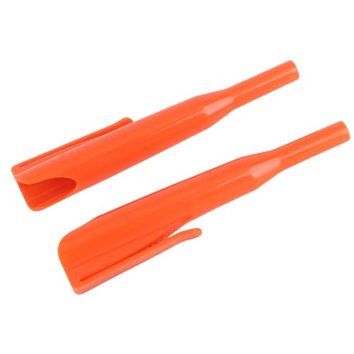 Yanmis Tischlerbleistiftabdeckung mit Effektivem Schutz, Packung mit 2 Langen Nasenholzbearbeitungsabdeckungen, Ideale Holzarbeiter, ABS -Material (ORANGE) von Yanmis