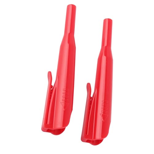 Yanmis Tischlerbleistiftabdeckung mit Effektivem Schutz, Packung mit 2 Langen Nasenholzbearbeitungsabdeckungen, Ideale Holzarbeiter, ABS -Material (Rot) von Yanmis
