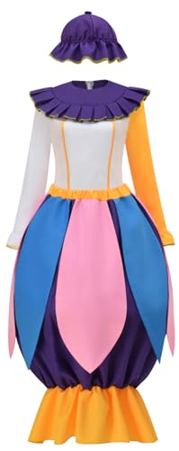 Mrs Potts Teekanne Kostümzubehör Erwachsene Beauty and Beast Mrs Potts und Chip Kleid Hemd Hut Schürze (Mehrfarbig, XX-Large) von Yanny