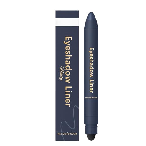 2-in-1 Shadow Liner Eyeliner & Eyeshadow Stick, Inelaborate Eye Shadow, Smudge-Proof Wear, Waterproof, Long-Lasting, Gentle & Smooth Application (Navy) von Yanobia