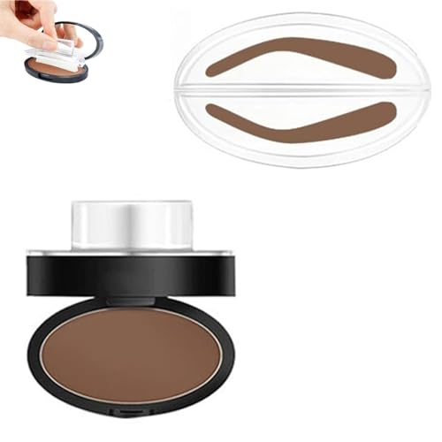 Fresheight Deluxe Stamp Set, Fresheight Eyebrow Stamp Set - Waterproof & Sweat-Proof, Non-Smudgeable, Beginner-Friendly Brow Defining Tool for Women (Light Brown-B) von Yanobia