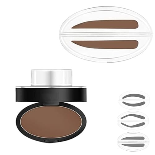Fresheight Deluxe Stamp Set, Fresheight Eyebrow Stamp Set - Waterproof & Sweat-Proof, Non-Smudgeable, Beginner-Friendly Brow Defining Tool for Women (Light Brown-C) von Yanobia