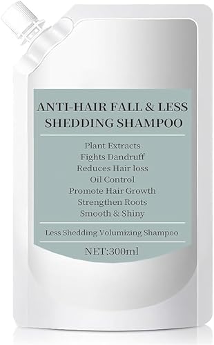 Hair Fall & Less Shedding Shampoo, Volumizing Shampoo with Biotin & Promotes Hair Growth, Oil Control & Scalp Nourishment, Strengthens Roots & Oil Scalp Nourishment for Women Men, 300ml (1Pcs) von Yanobia