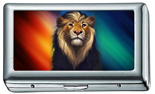 Zigarettenetui, Lion Fantasy Colorful Art ex Zigarettenetui / -etui, Kreditkartenetui für Damen Herren von Yanteng