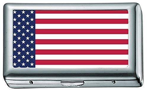 Zigarettenetui, USA-Flagge u5 Zigarettenetui aus rostfreiem Stahl von Yanteng