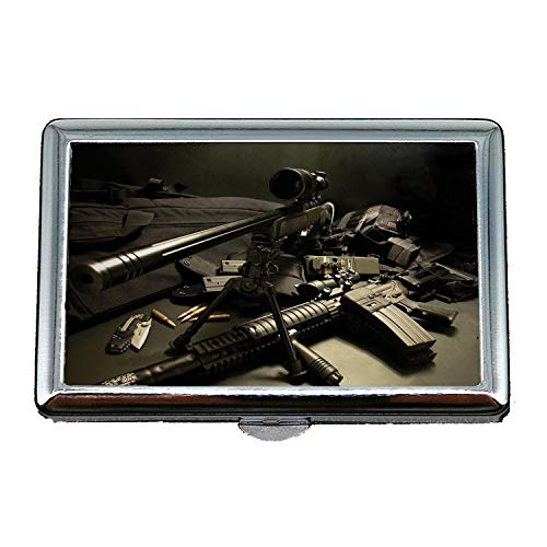 Zigarettenetui Halter, eine Pistole Zeichnung, Zigarettenspitze, Beste Waffe, Visitenkartenetui Visitenkartenetui Edelstahl von YENDOSTEEN