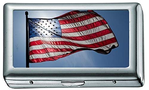 Zigarettenschachtel, amerikanische Flagge Zigarettenetui aus Edelstahl oder Zigarettenetui von YENDOSTEEN