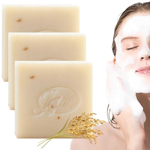 3pcs Reisseife 65 g Reinigung feuchtigkeitsspendende Anti-Mite-Reismilchseife für Frauen natürliche nicht reizende Reisseife für Gesicht und Körper, Reissofe 3pcs Reisseife 65 g Reinigung feuchtigkeitsspendende Anti-Mite-Reismilchseife für Frauen natürliche nicht reizende Reisseife für Gesicht und Körper, Reissofe von Yaoliucp