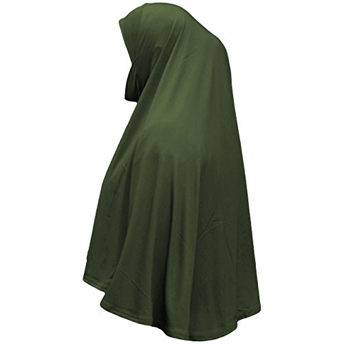 Fertiger Hijab aus einem Stück, al Amira, XL, mit Kinnbedeckung Gr. Einheitsgröße , khaki von Yaqeen aparell