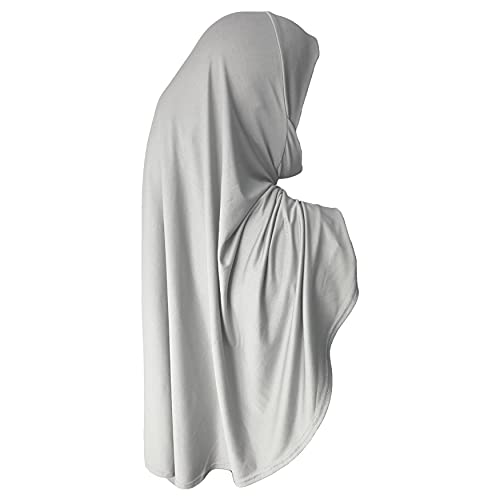 XL One Piece AL Amira Instant Hijab mit Kinnschutz Gr. Einheitsgröße, Farbe: Weiß von Yaqeen aparell