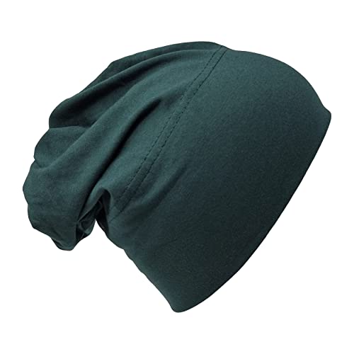 Bonnet Baumwolle Bandana Hijab Kopf Schlafmütze Unter Schal Knochen Kopftuch Turban Dehnbar Beanie Krebs Haarabdeckung Schutz Patienten Pflege Hut, flaschengrün, Einheitsgröße von Yaqeen