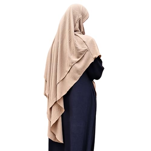Yaqeen 2-lagiges Jazz-Khimar-Dreieck-Hijab für Muslime, einteiliges Diamant-Kopftuch, Chadors, Arabien, islamisches Gebetskleid, muslimische Schals, Körperabdeckung, mokka, One size Yaqeen 2-lagiges Jazz-Khimar-Dreieck-Hijab für Muslime, einteiliges Diamant-Kopftuch, Chadors, Arabien, islamisches Gebetskleid, muslimische Schals, Körperabdeckung, mokka, One size von Yaqeen