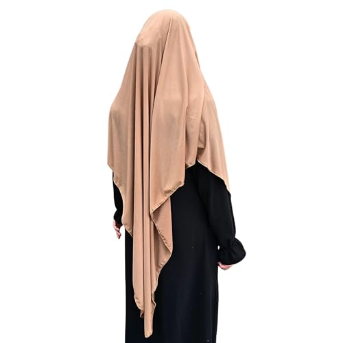 Yaqeen Jersey Khimar Langer Hijab für Muslima, Diamantschliff, Kopftuch, Lycra, Gebetskleid, muslimische Schals, mokka, Einheitsgröße Yaqeen Jersey Khimar Langer Hijab für Muslima, Diamantschliff, Kopftuch, Lycra, Gebetskleid, muslimische Schals, mokka, Einheitsgröße von Yaqeen