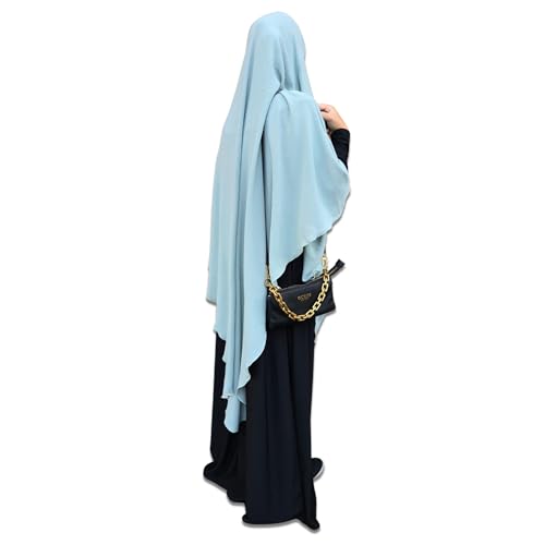 Yaqeen XL Khimar Dreieck Jazz Hijab für Muslima Kopftuch islamisches Gebetskopftuch Mintgrün von Yaqeen