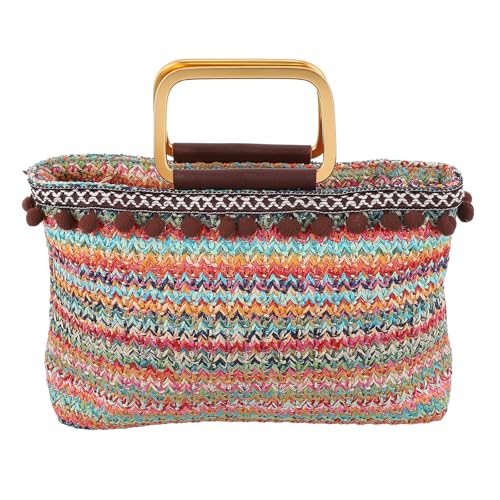 Modische Geflochtene Strohtasche Für Damen Große Kapazität Tote Bag Ideal Als Strandtasche Xxl Mit Reißverschluss für Urlaub Reisen Strand Sommer Alltag Und Reisen von Yardenfun