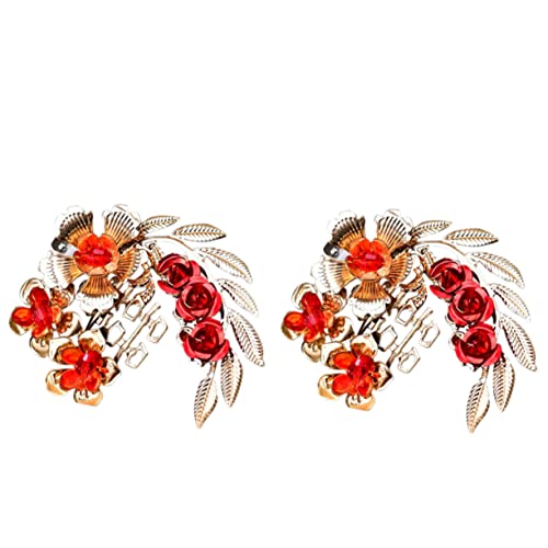 Yardenfun 1 Paar Abnehmbare Schuhclips für Damen Glitzernde Blumendekoration mit Kristallen für Hochzeiten Brautschuhe Accessoires Vielseitige Schuhschnallen für Besondere Anlässe von Yardenfun