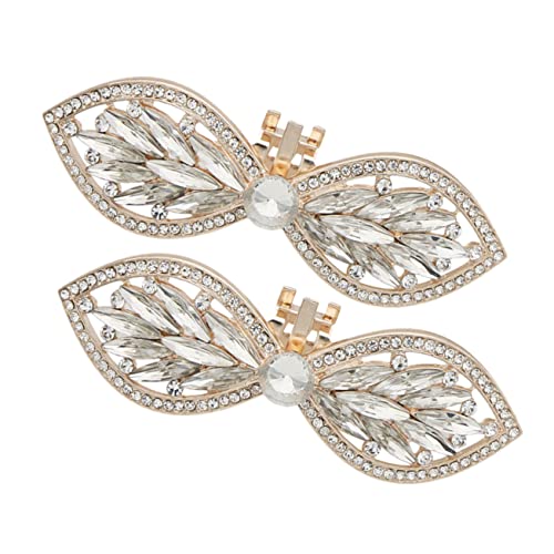 Yardenfun 1 Paar Damen Clips mit Abnehmbarer Schmuck Partydekoration Goldene Schuhaccessoires für Clogs High Heels von Yardenfun