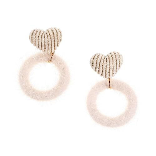 Yardenfun 1 Paar Damen Ohrstecker mit Plüschigem Design Partys Besondere Anlässe Hypoallergen von Yardenfun
