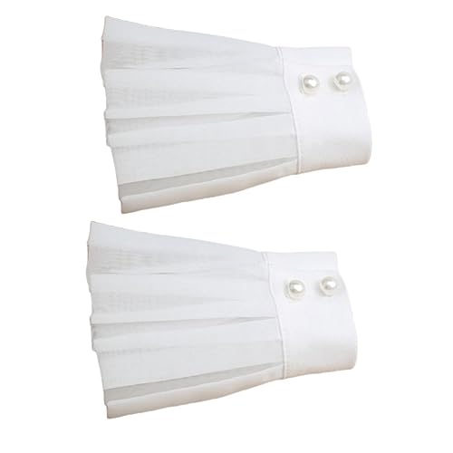 Yardenfun Organza-manschetten Für Frauen Abnehmbare Ärmelbänder Für Die Braut Spitzenarmband von Yardenfun