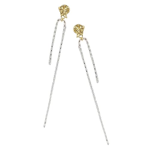 Yardenfun 1 Paar Geometrische Quasten Ohrringe für Damen Einzigartige Lange Statement Ohrringe Trendige Ohrstecker für Teenager Accessoire für Verschiedene Outfits Anlässe von Yardenfun