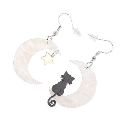 Yardenfun 1 Paar Katzenohrringe für Frauen Stern Design Hypoallergen für Geburtstage Besondere Anlässe Teenager Junge von Yardenfun