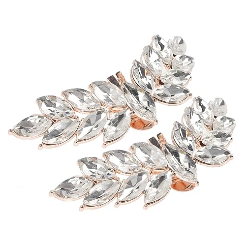 Yardenfun Schuhclips Für Pumps Mit Glitzer-dekor Abnehmbare Schuhclips Als Schuhschmuck Elegantes Flügeldesign Für Damen Schuhdekor Für Hochzeiten Und Anlässe von Yardenfun