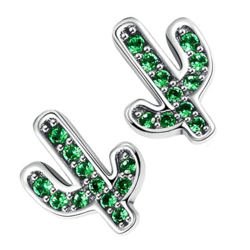 Yardenfun Kaktus Muster Ohrringe Damen 925 Silber Ohrstecker Zarte und Auffällige Schmuckstücke für Partys von Yardenfun