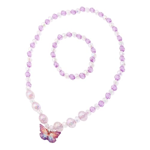 Yardenfun 1 Satz Buntes Schmuckset für Mädchen Farbenfrohe und Armbänder Strapazierfähigem Material für Rollenspiele und Kindergeburtstage Altersgerecht für Jahre von Yardenfun